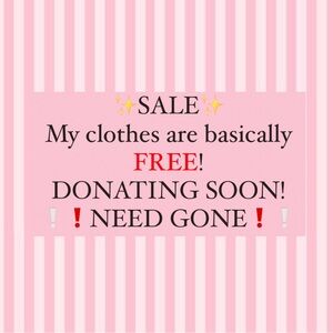 Pick Your Price Sale‼️ - DONATING SOON